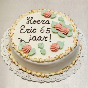 Bloemen taart 12-15 persoons