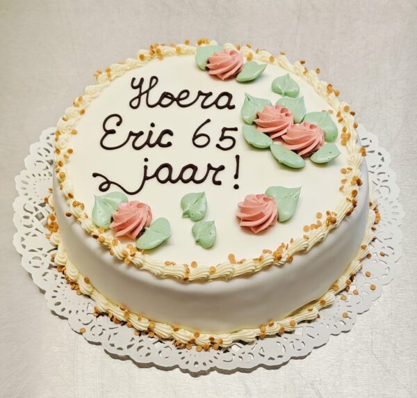 Bloemen taart 12-15 persoons